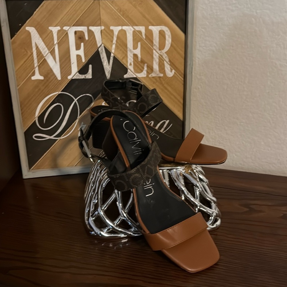 Calvin Klein Block Heel Sandals